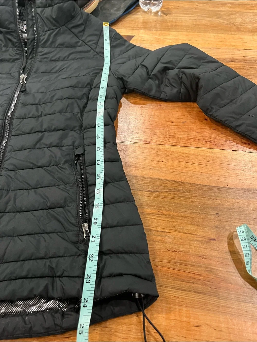 Ladies Columbia Black Quilted Jacket with Hood